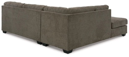 Mahoney stationary sectional taupe fabric by Unique Piece Furniture, L-shaped with chaise on Tampa Home & Garden Store