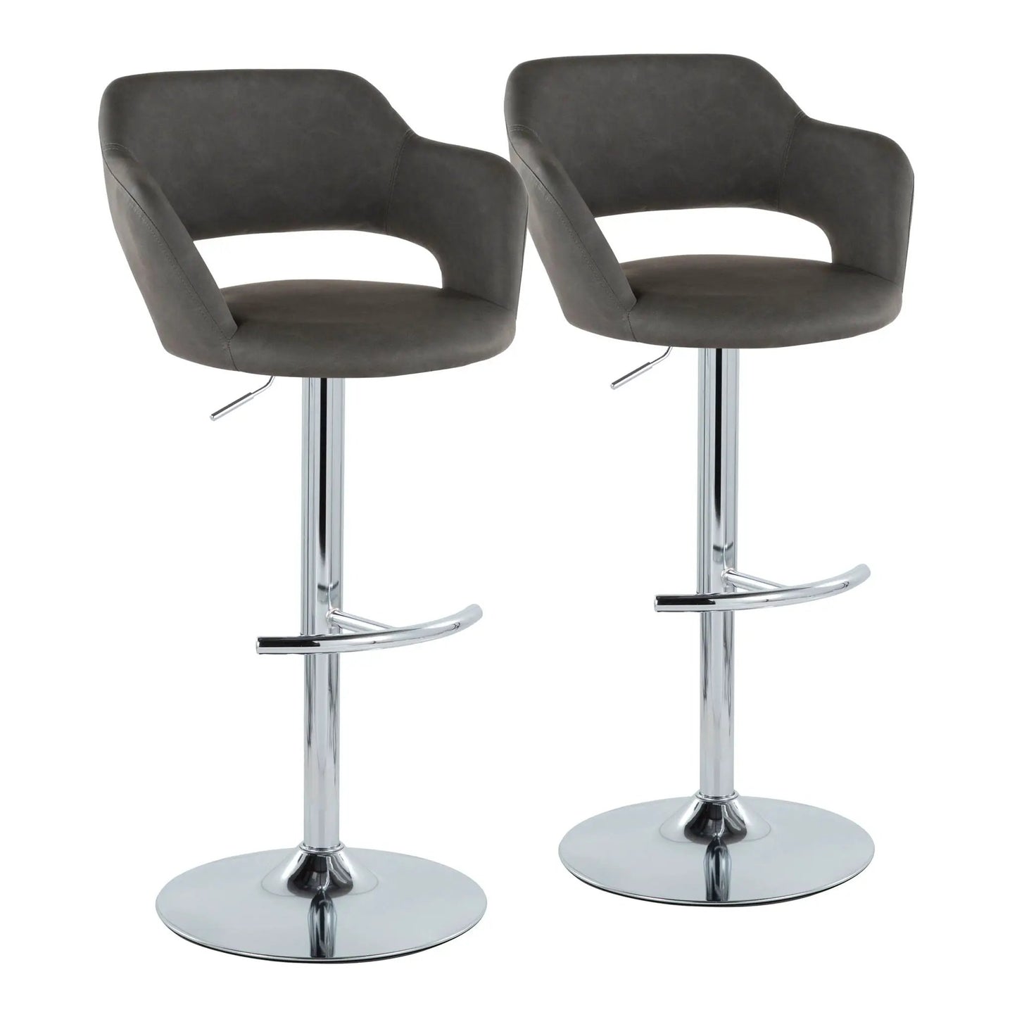 Margarite Contemporary Adjustable Barstool Swivel