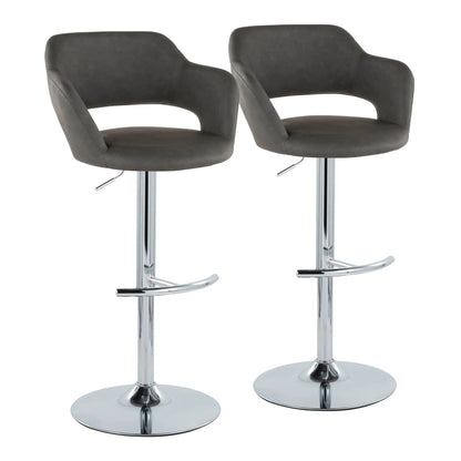 Margarite Contemporary Adjustable Barstool Swivel