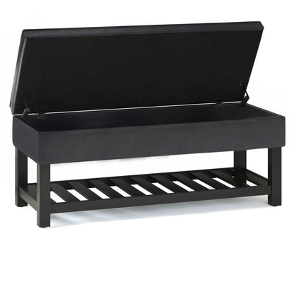 Cosmopolitan Storage Ottoman Bench Open Bottom