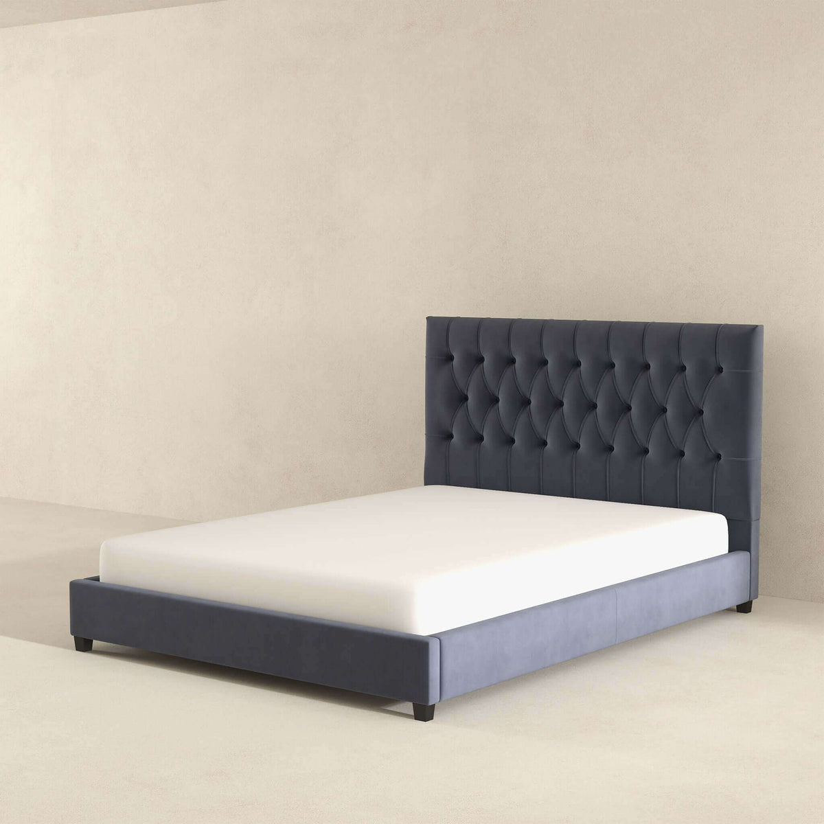 Mid Century Modern and Upholstered Platform Bed