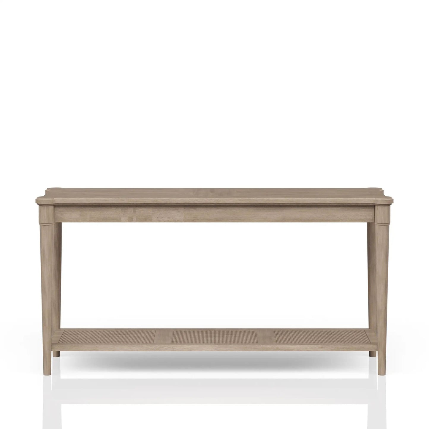 Sofa Table in Sand Finish with Two Drawers