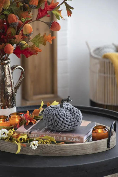 Weighted Pumpkin Ornament for Harvest Decor
