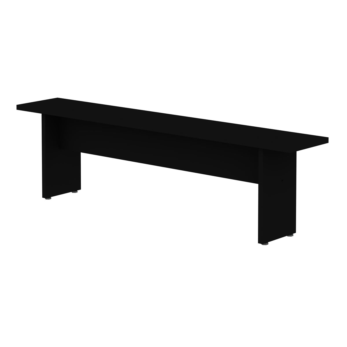 Nomad dining bench for 2 in sturdy wood construction with a black finish on Tampa Home & Garden Store