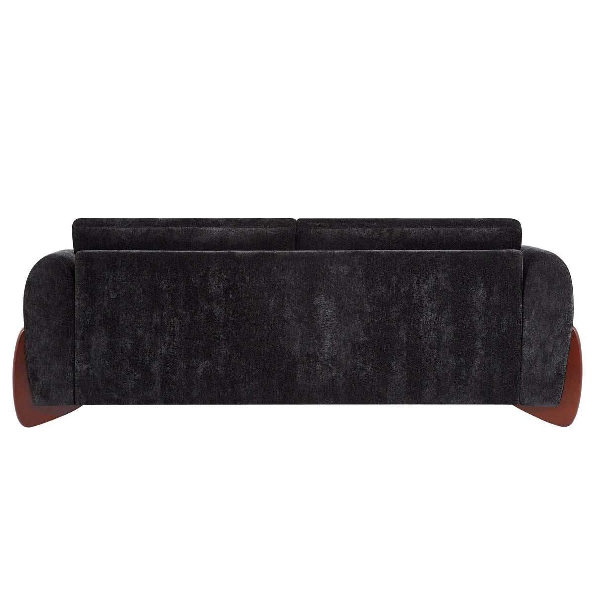 Chenille Sofa with Wooden Legs for a Modern Home