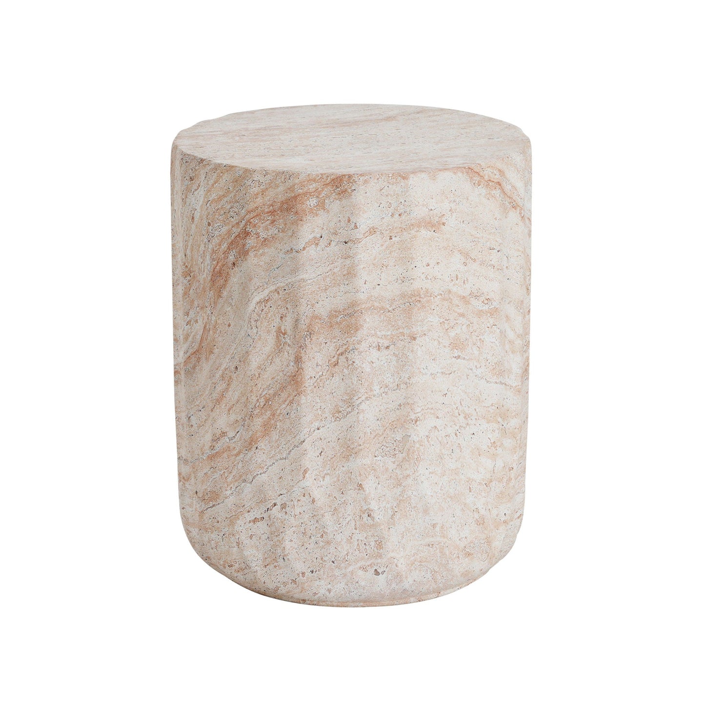 Indoor and Outdoor Concrete Side Table Beige