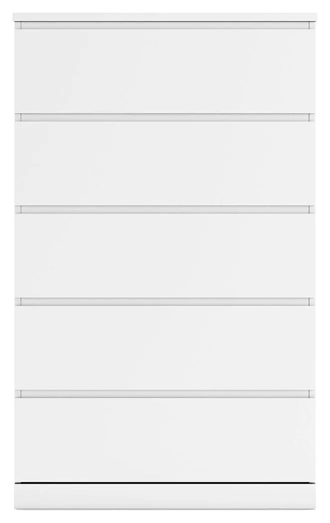 Onita Five Drawer Chest in White Finish Modern