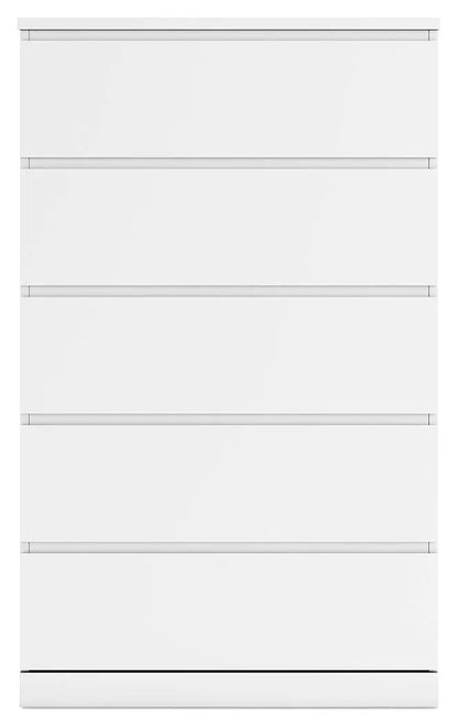 Onita Five Drawer Chest in White Finish Modern