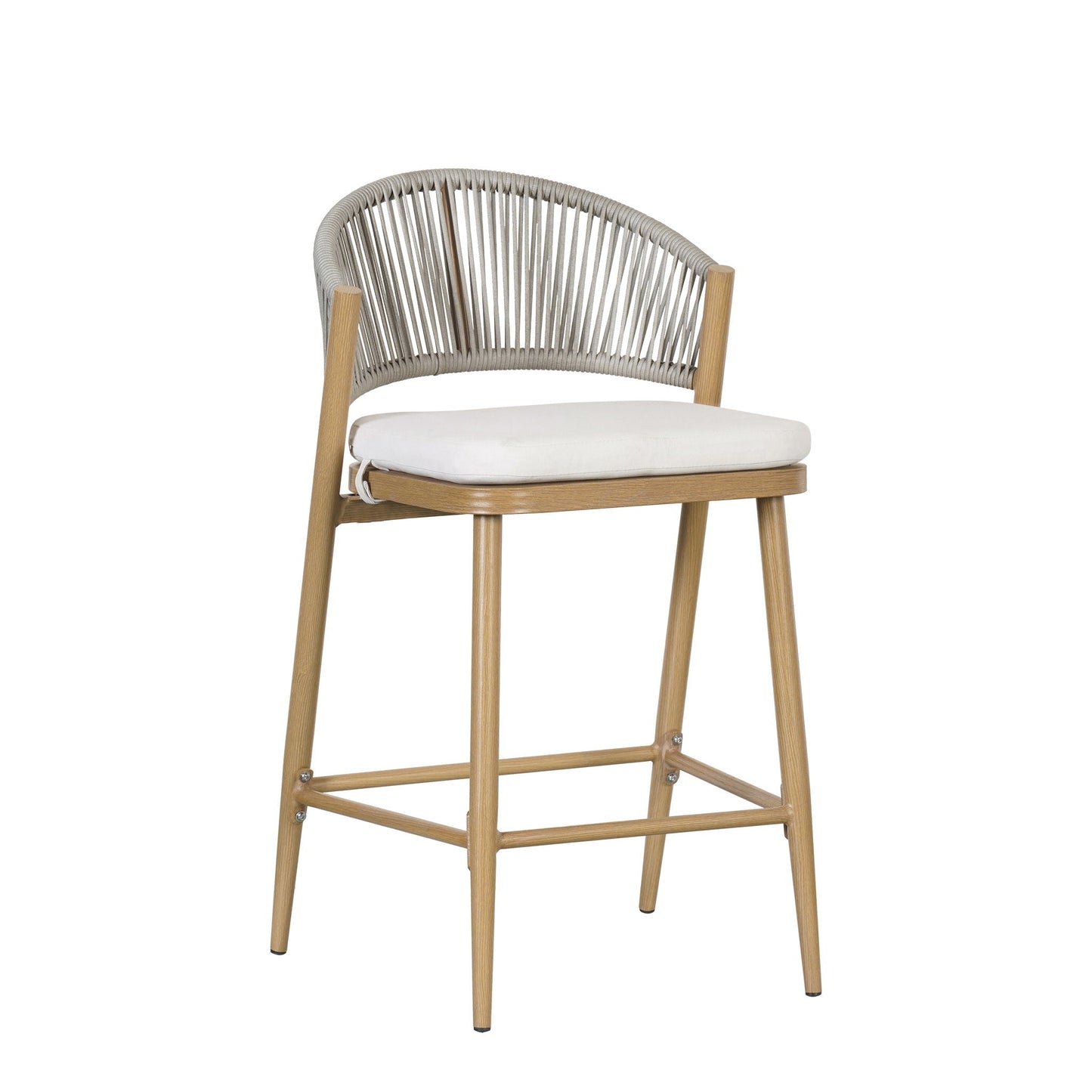 Outdoor Counter Stools with Wicker and Metal