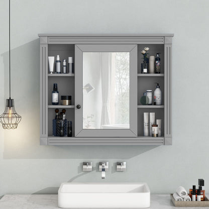 Wall Mounted Bathroom Storage Cabinet and Mirror