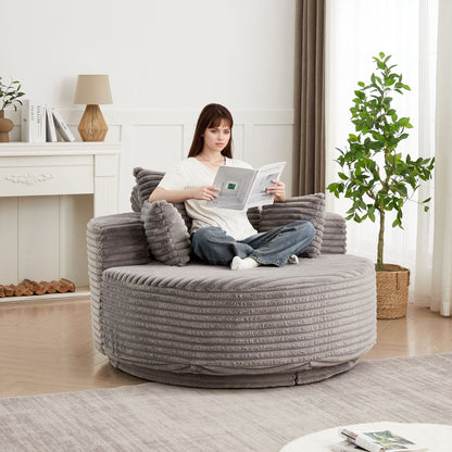 Modern Single Sofa and Swivel Sleeper Chair