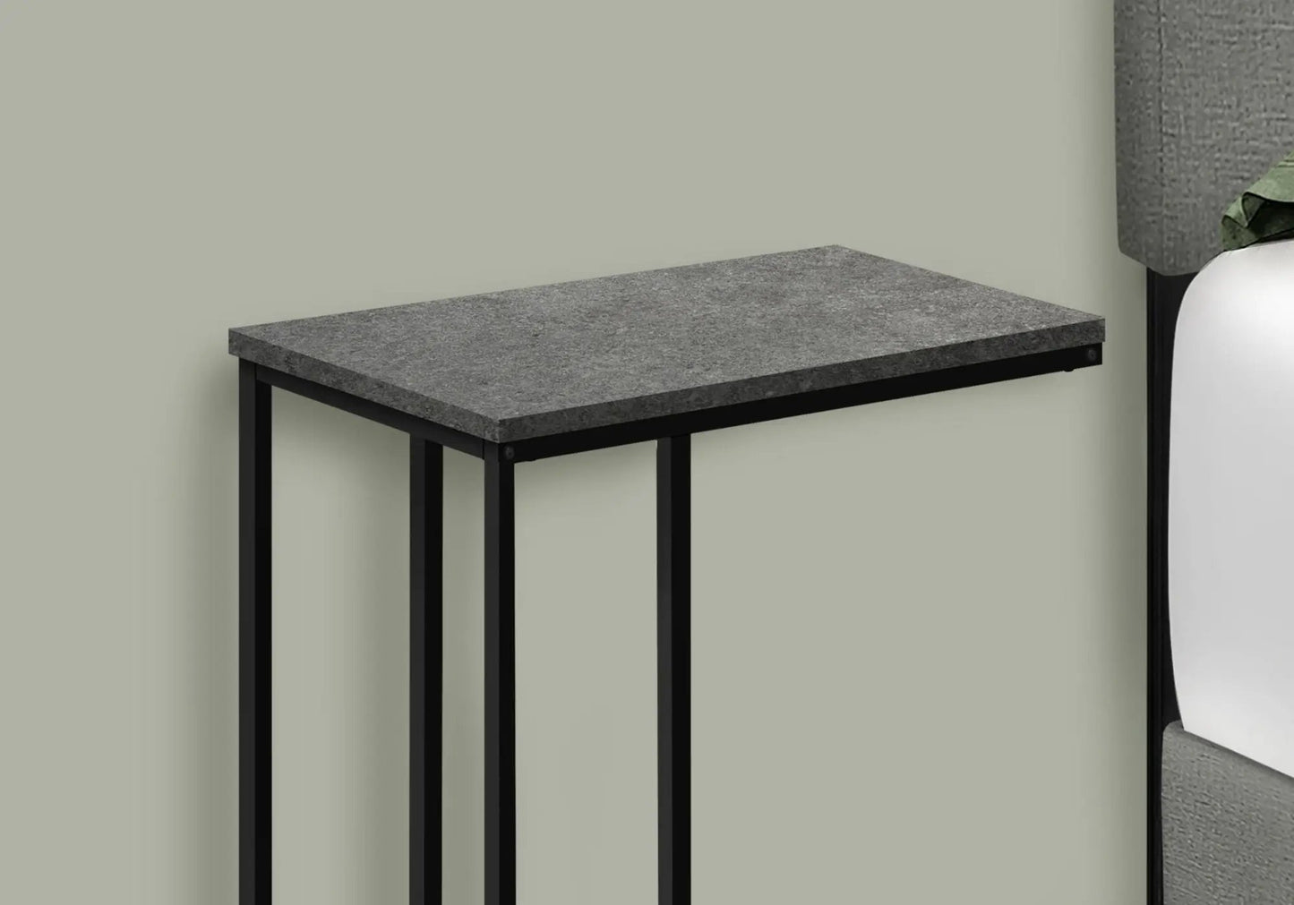 Accent Table C Shaped End Table Space Saving