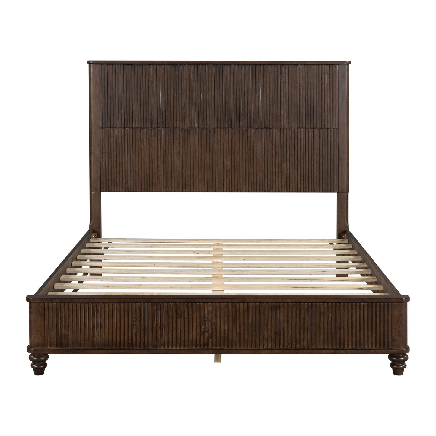 Solid Wood Platform Bed and the Tall Headboard