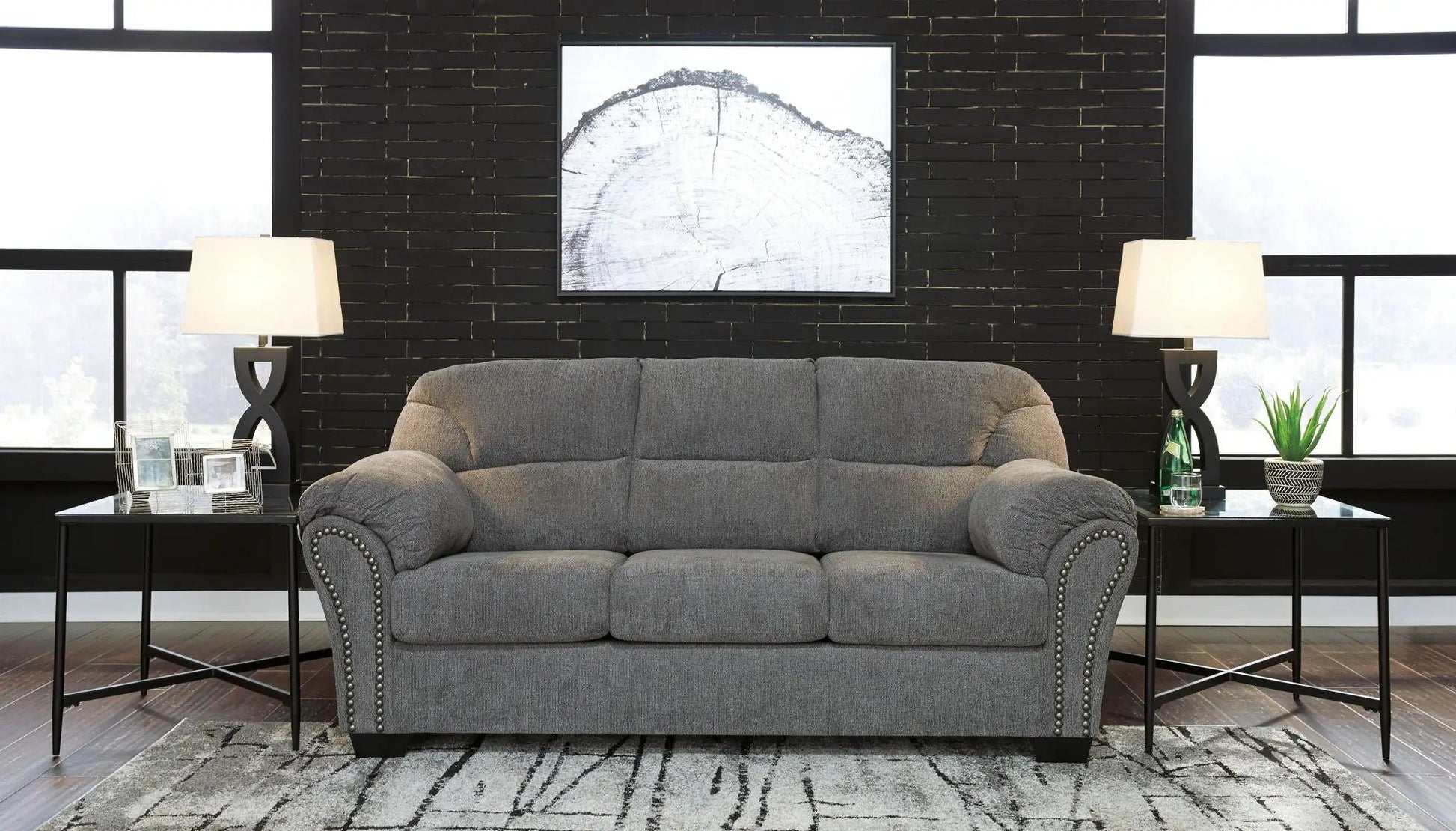 Allmaxx Pewter stationary sofa by Unique Piece Furniture on Tampa Home & Garden Store