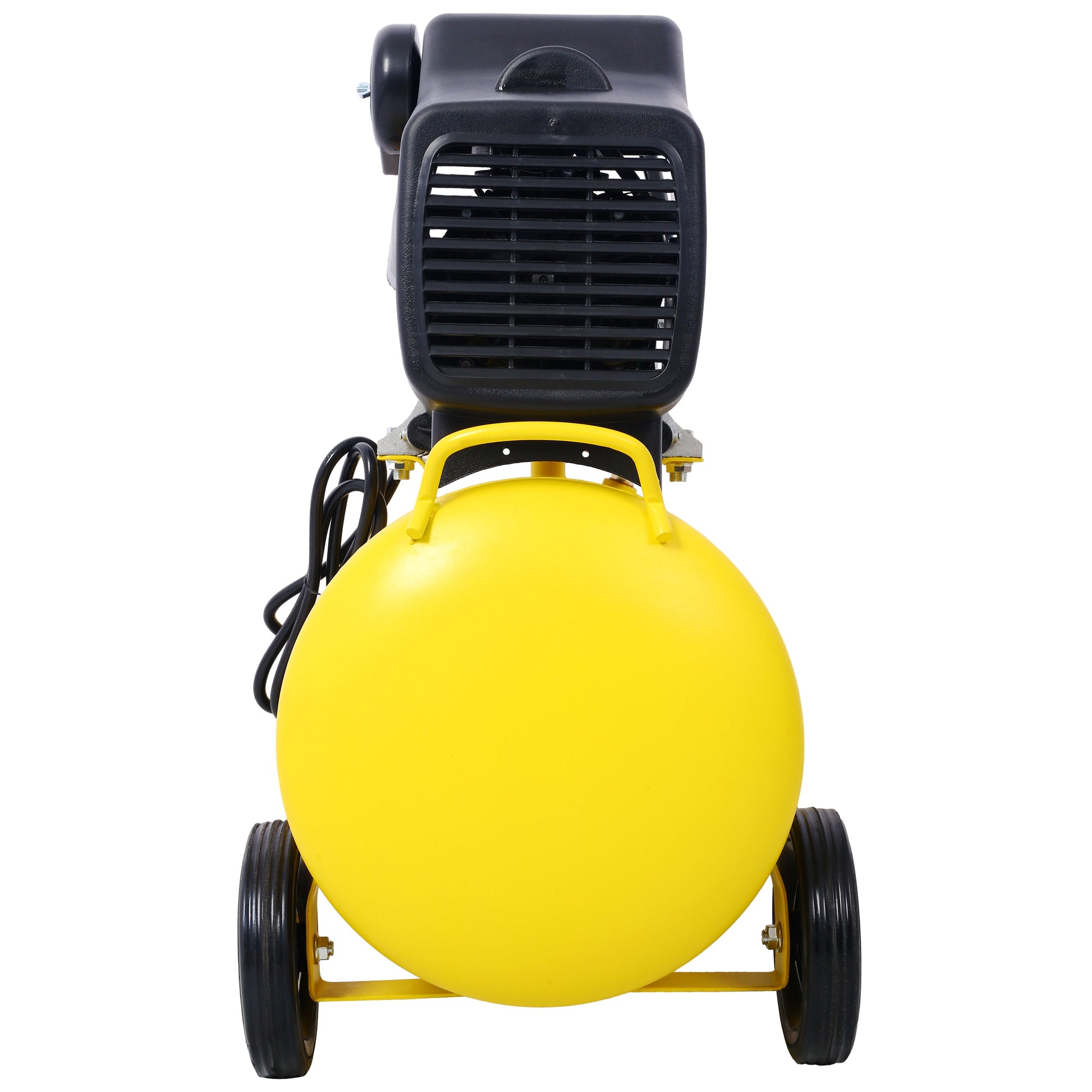 4.5HP portable 13-gallon oil-lubricated air compressor with yellow tank and black housing on Tampa Home & Garden Store
