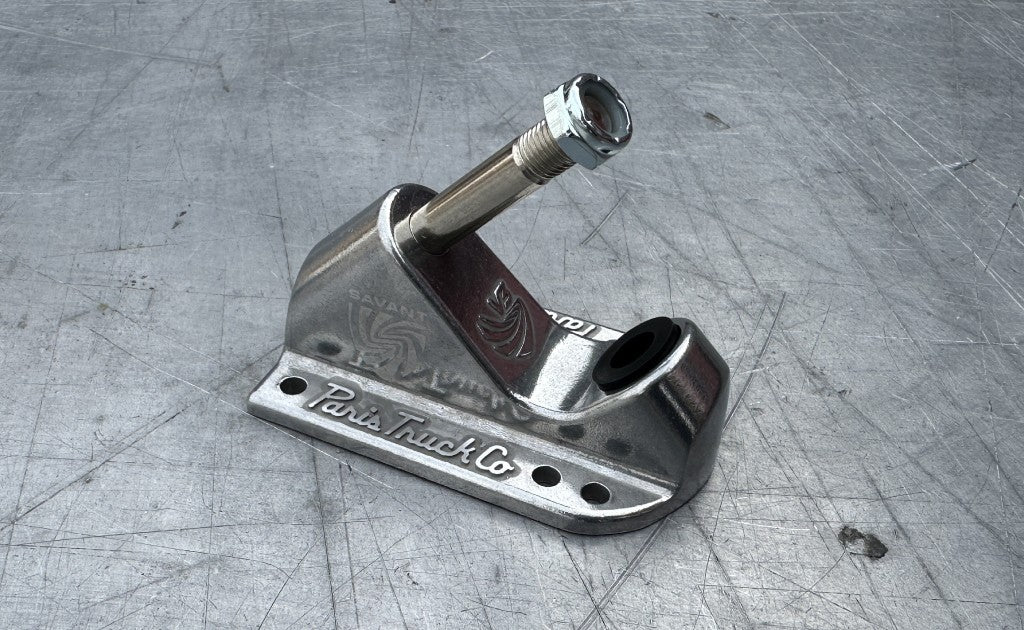 Paris Truck Co Savant baseplate 43° polished aluminum skateboard small parts on Tampa Home & Garden Store
