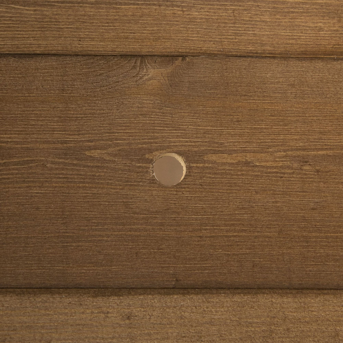 43x18x30 raised garden bed fir wood panel close-up with wood grain and circular hole on Tampa Home & Garden Store