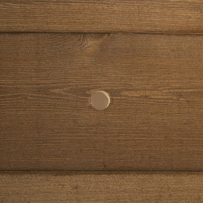 43x18x30 raised garden bed fir wood panel close-up with wood grain and circular hole on Tampa Home & Garden Store