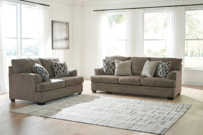 Stonemeade 3-piece living room set in gray fabric with pillows by Unique Piece Furniture on Tampa Home & Garden Store