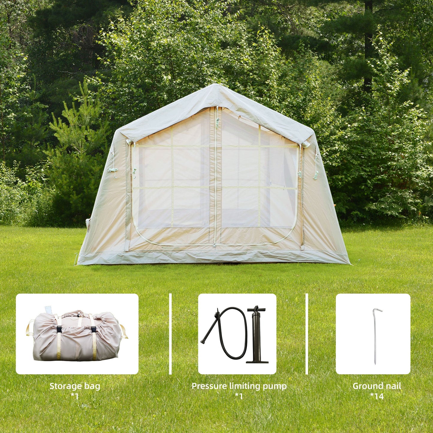 Fast Setup 8m Inflatable Tent and Outdoor Shelter
