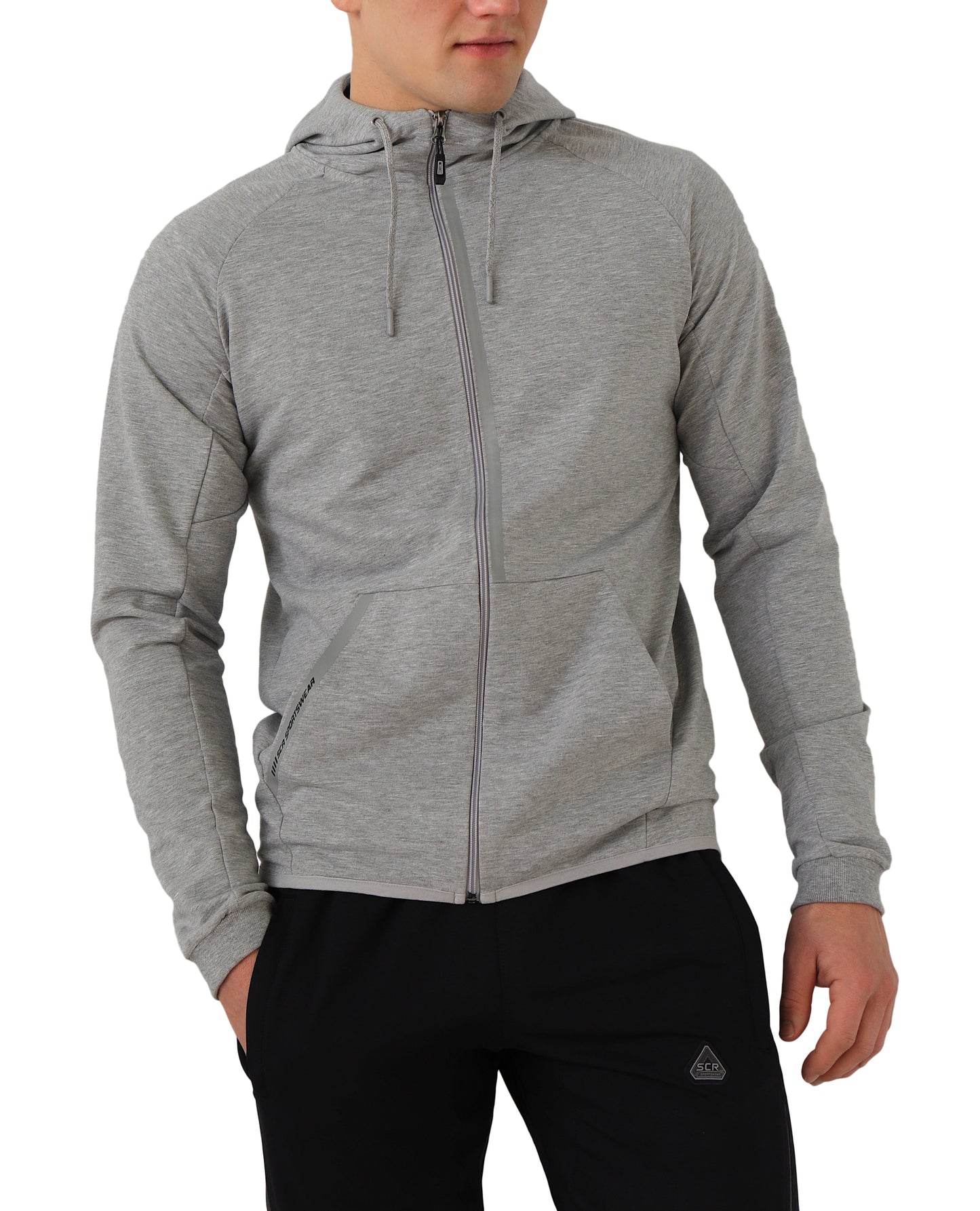 All-Day Comfort Hooded Sweatshirt Slim Fit heather zip hoodie SCR Sportswear black pants on Tampa Home & Garden Store