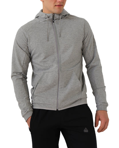All-Day Comfort Hooded Sweatshirt Slim Fit heather zip hoodie SCR Sportswear black pants on Tampa Home & Garden Store