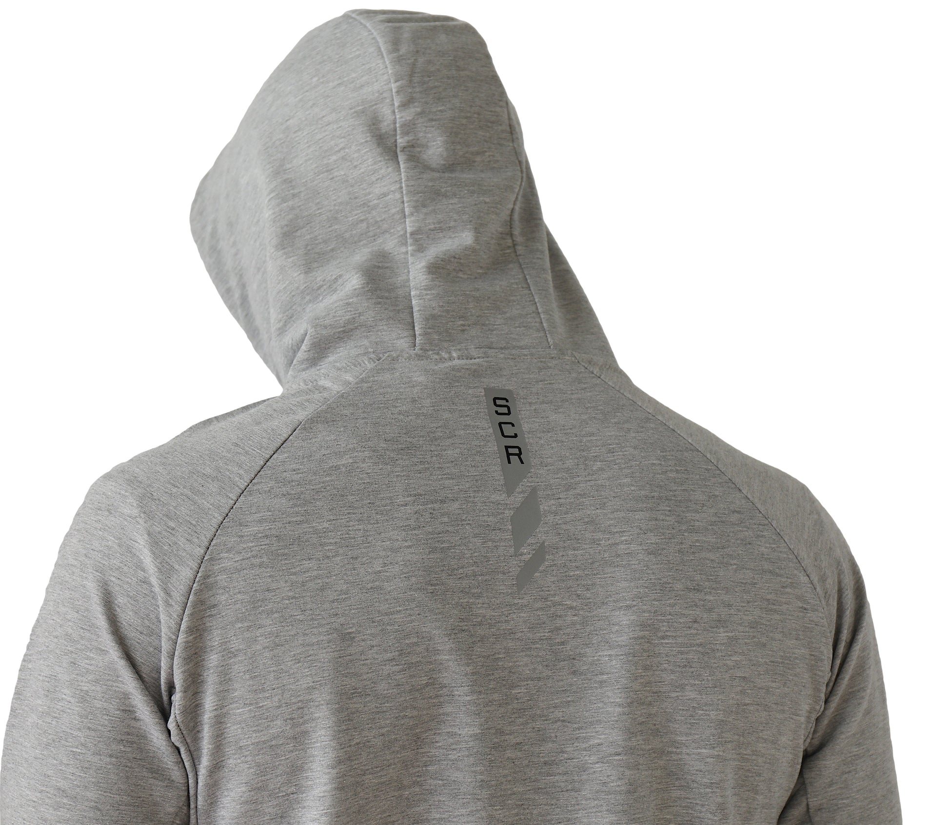 All-Day Comfort Hooded Sweatshirt Slim Fit, gray heather knit, SCR Sportswear men's athletic-casual hoodie K508 on Tampa Home & Garden Store