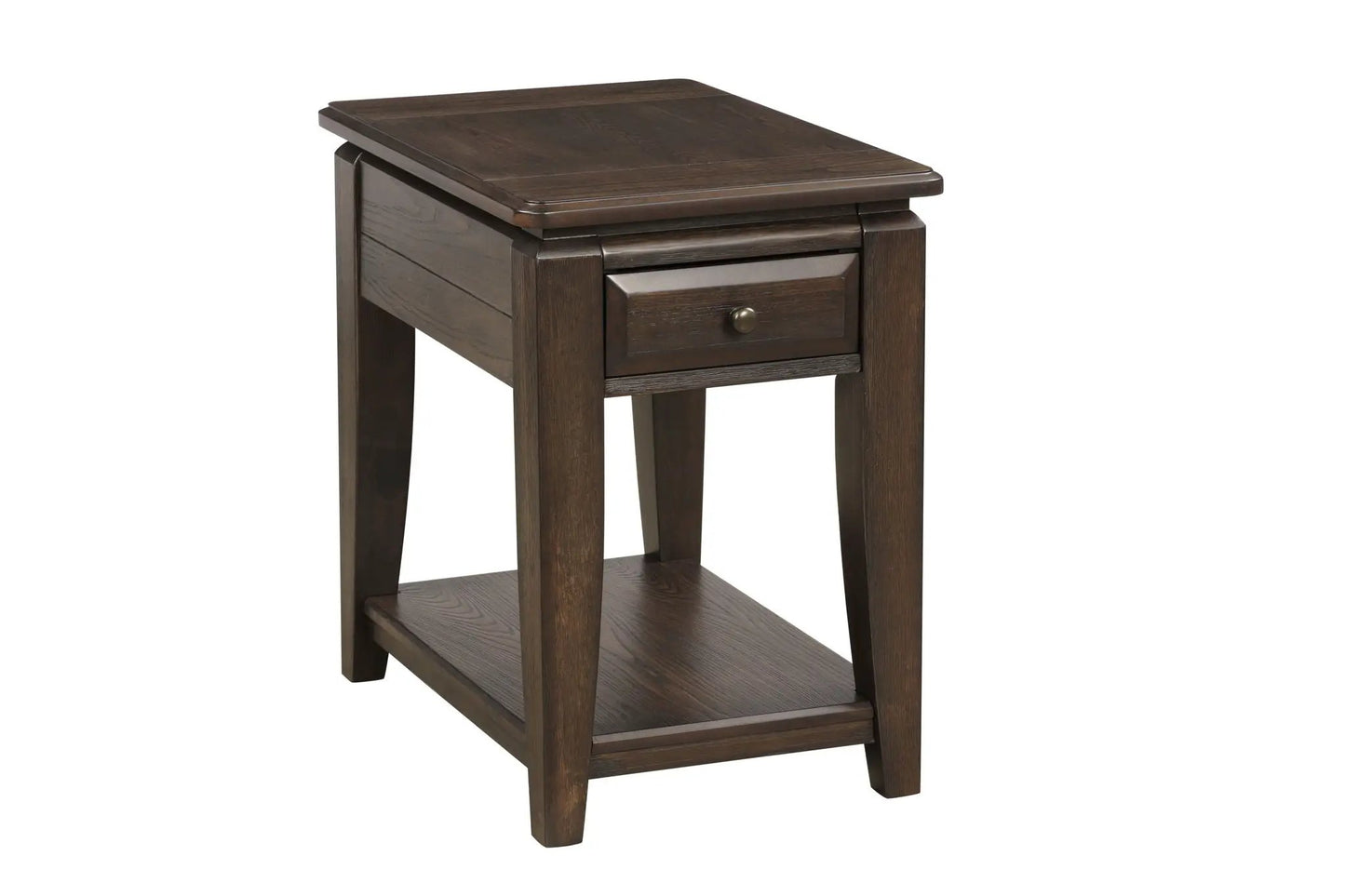 Mahogany Traditional Table With Storage Drawer