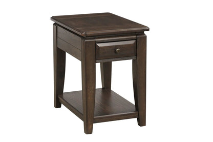 Mahogany Traditional Table With Storage Drawer