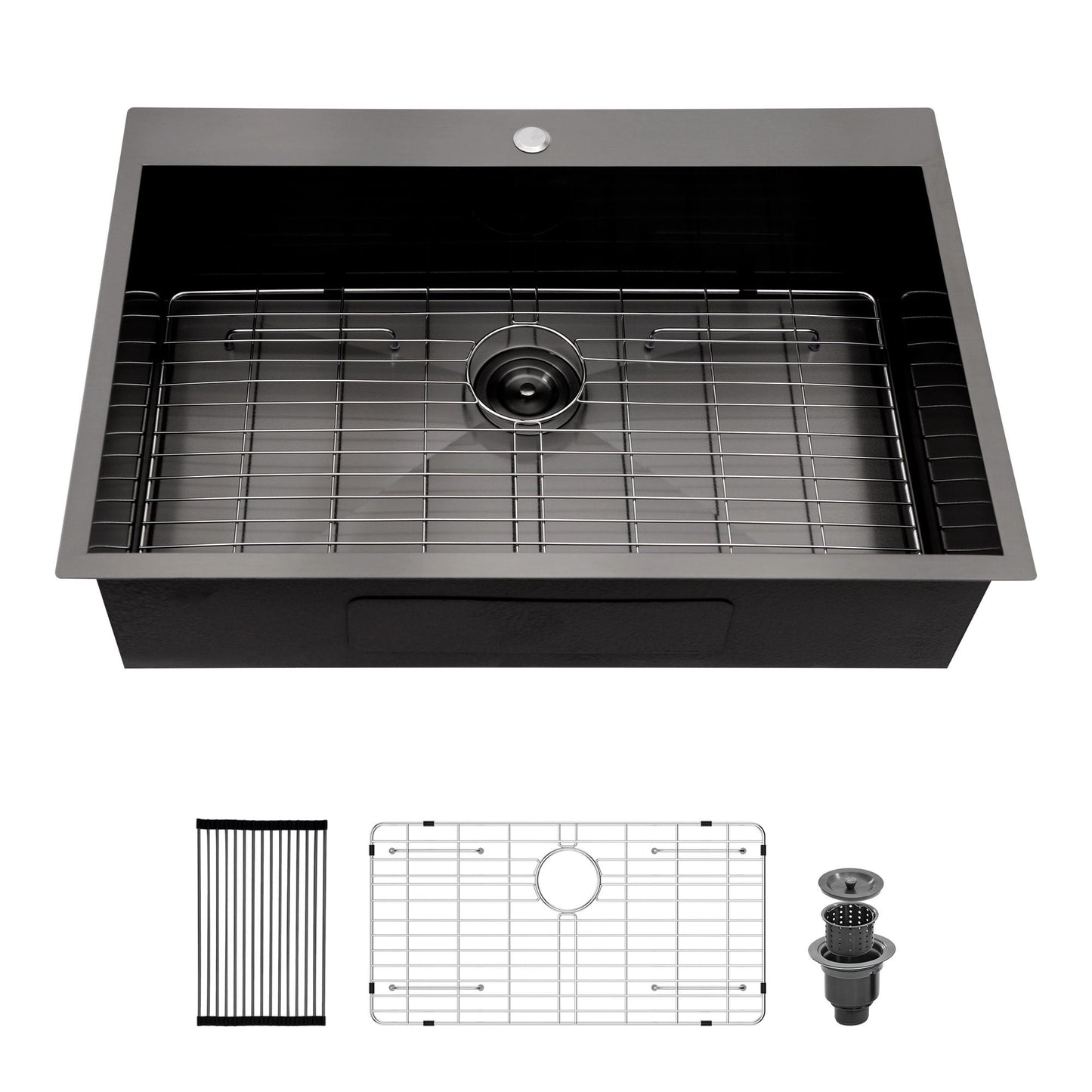 Modern Drop In Kitchen Sink 16 Gauge Steel