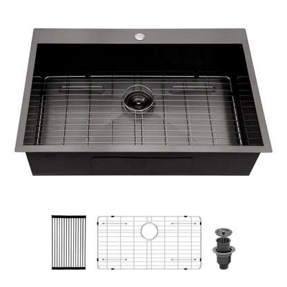 Modern Drop In Kitchen Sink 16 Gauge Steel