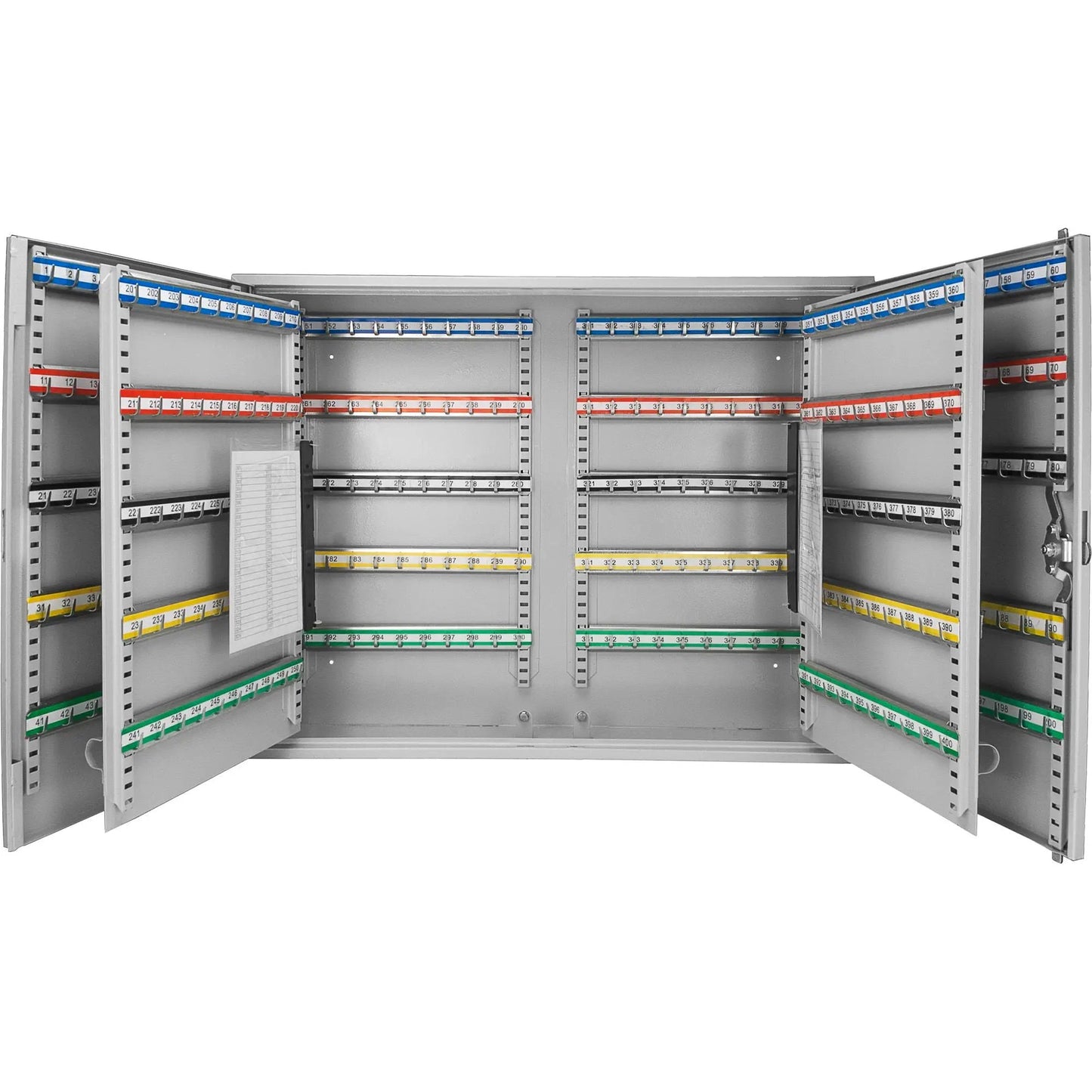 Adjustable key cabinet with lock organizer by Unique Piece Furniture with color key strips on Tampa Home & Garden Store