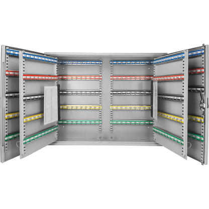 Adjustable key cabinet with lock organizer by Unique Piece Furniture with color key strips on Tampa Home & Garden Store