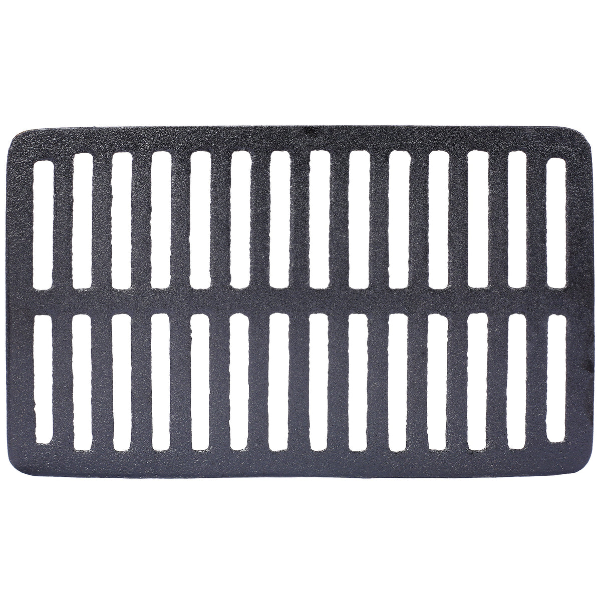 Oval cast iron grill grate with wide rectangular slots for tabletop outdoor cooking on Tampa Home & Garden Store
