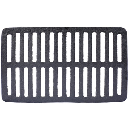 Oval cast iron grill grate with wide rectangular slots for tabletop outdoor cooking on Tampa Home & Garden Store