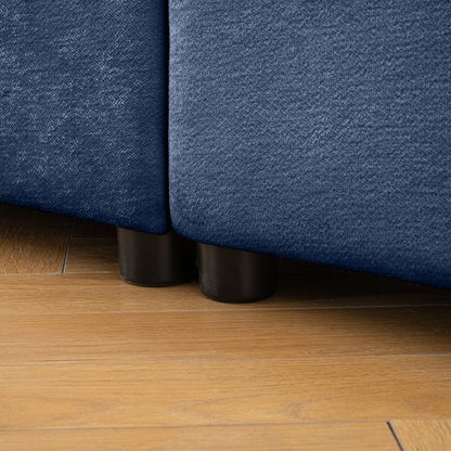 Modern Sofa with Storage and Cylindrical Backrest