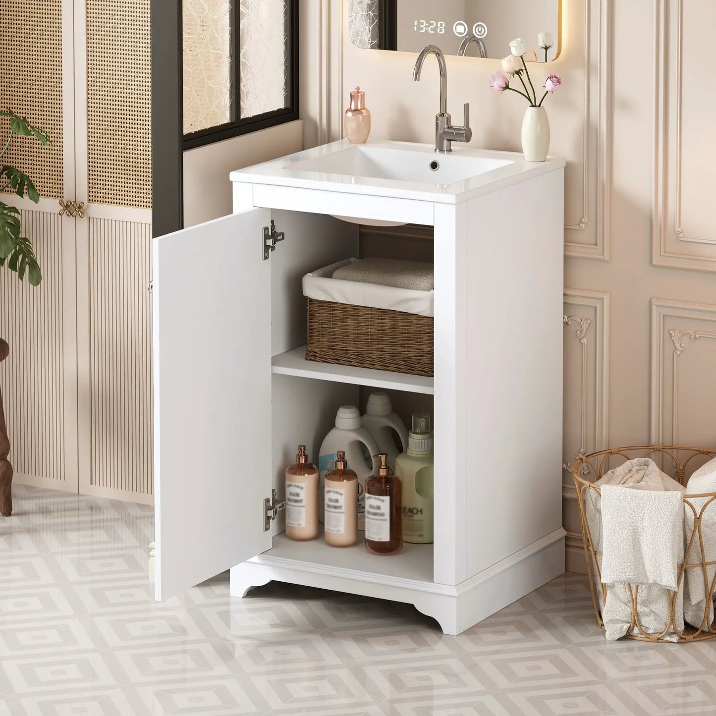 Bathroom Vanity With Sink Freestanding Cabinet