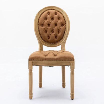 French Style Solid Wood Dining Chair Nailhead