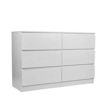 Six Drawer Dresser with Spacious Countertop