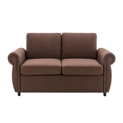 Pull Out Sofa Bed With Twin Memory Foam Mattress