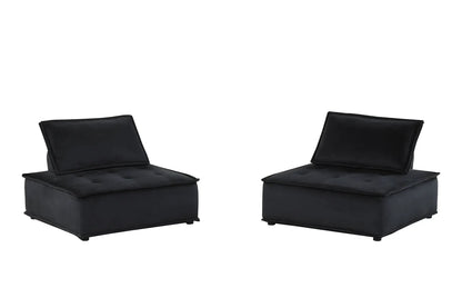 Anna Armless Lounge Chair With Soft Upholstery