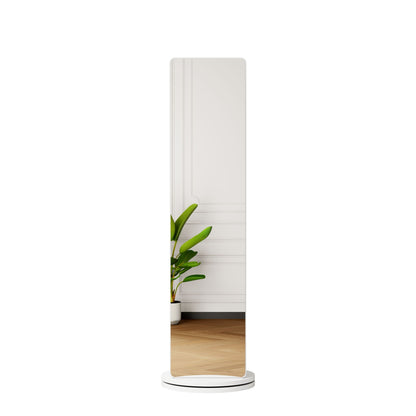 3 In 1 multifunctional full-length clothing mirror with rotating design in white finish on Tampa Home & Garden Store