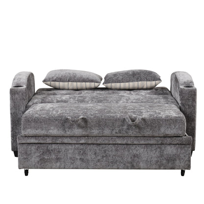 Convertible Sofa With Usb And Adjustable Backrest