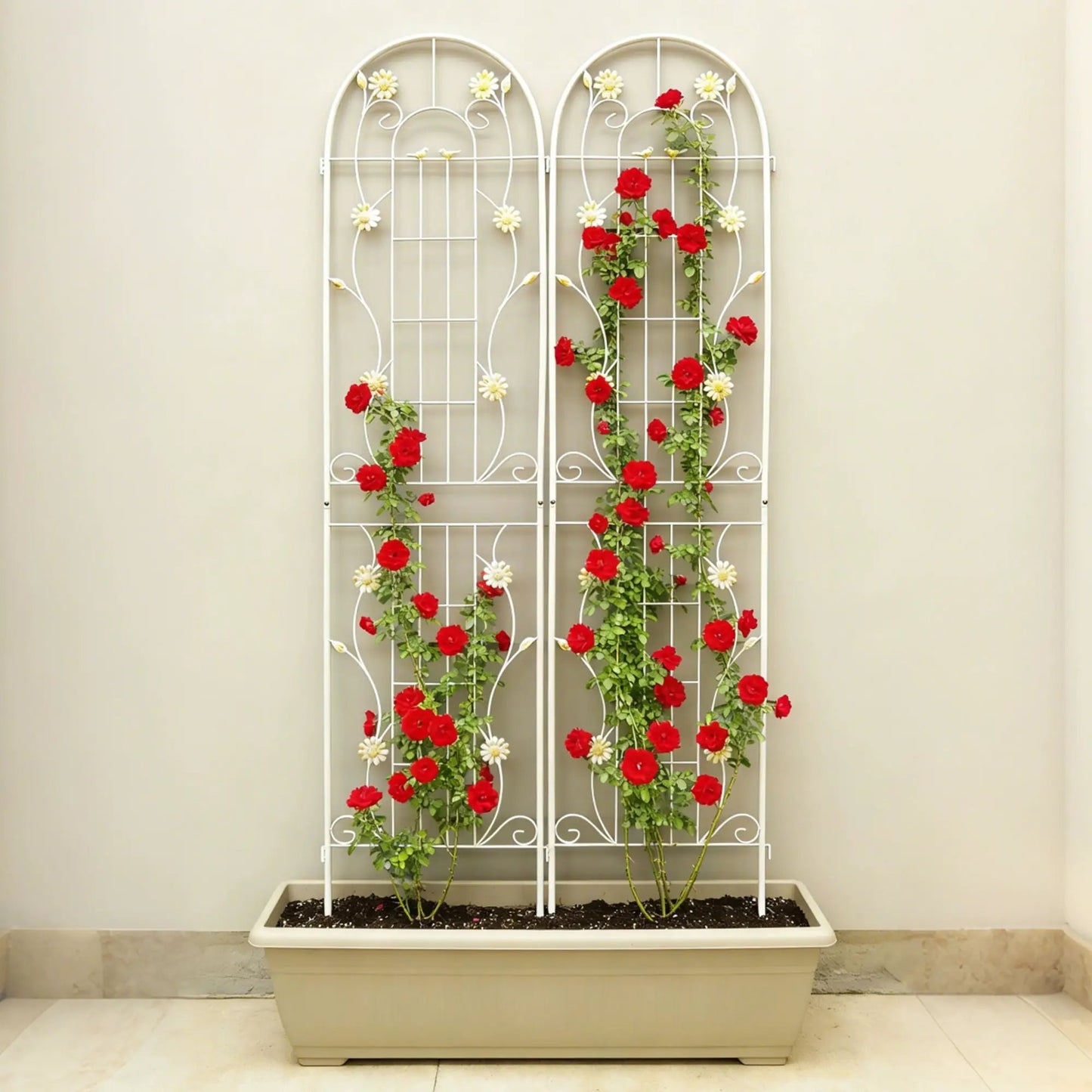 Metal Garden Trellis for Climbing Plants Outdoor