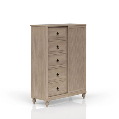 Five Drawer Door Chest with Cedar Lining