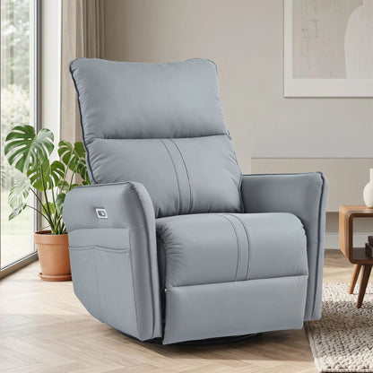 270 Degree Power Swivel Rocker Recliner With USB