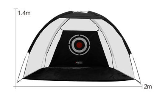 Golf practice net tent with target, white and black mesh, 1.4m tall by 2m wide, My Store on Tampa Home & Garden Store