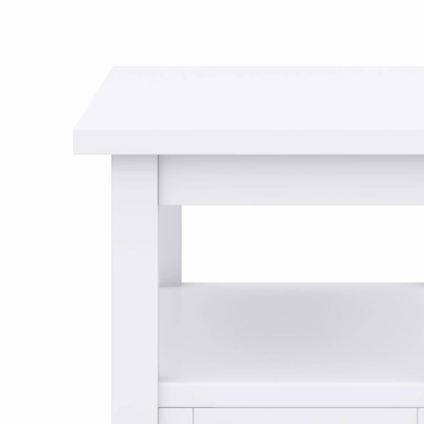 Warm Shaker - Handcrafted Table, white shaker-style coffee table on Tampa Home & Garden Store