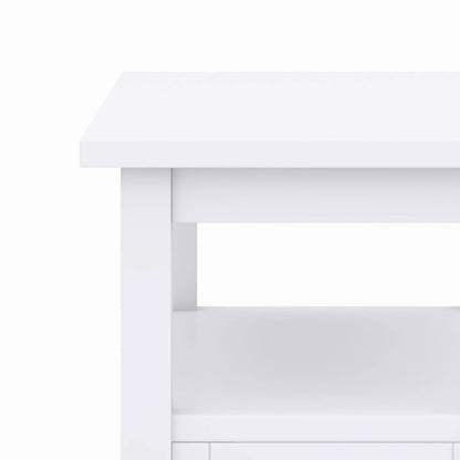 Warm Shaker - Handcrafted Table, white shaker-style coffee table on Tampa Home & Garden Store