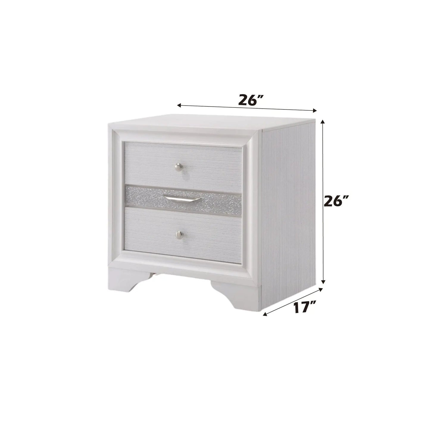 Naima Chic Nightstand With Jewelry Drawer